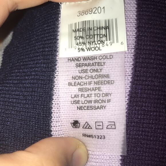 Court & Rowe NEW Metallic Stripe Sweater XLarge - Picture 7 of 8